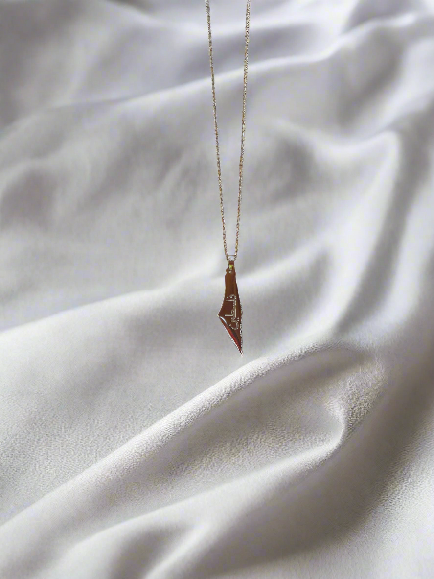 Falastin Map Necklace