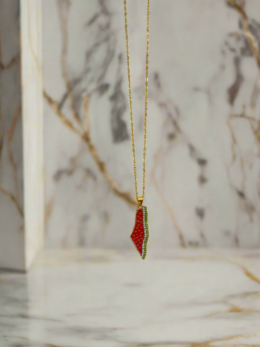 Falastin Watermelon Necklace