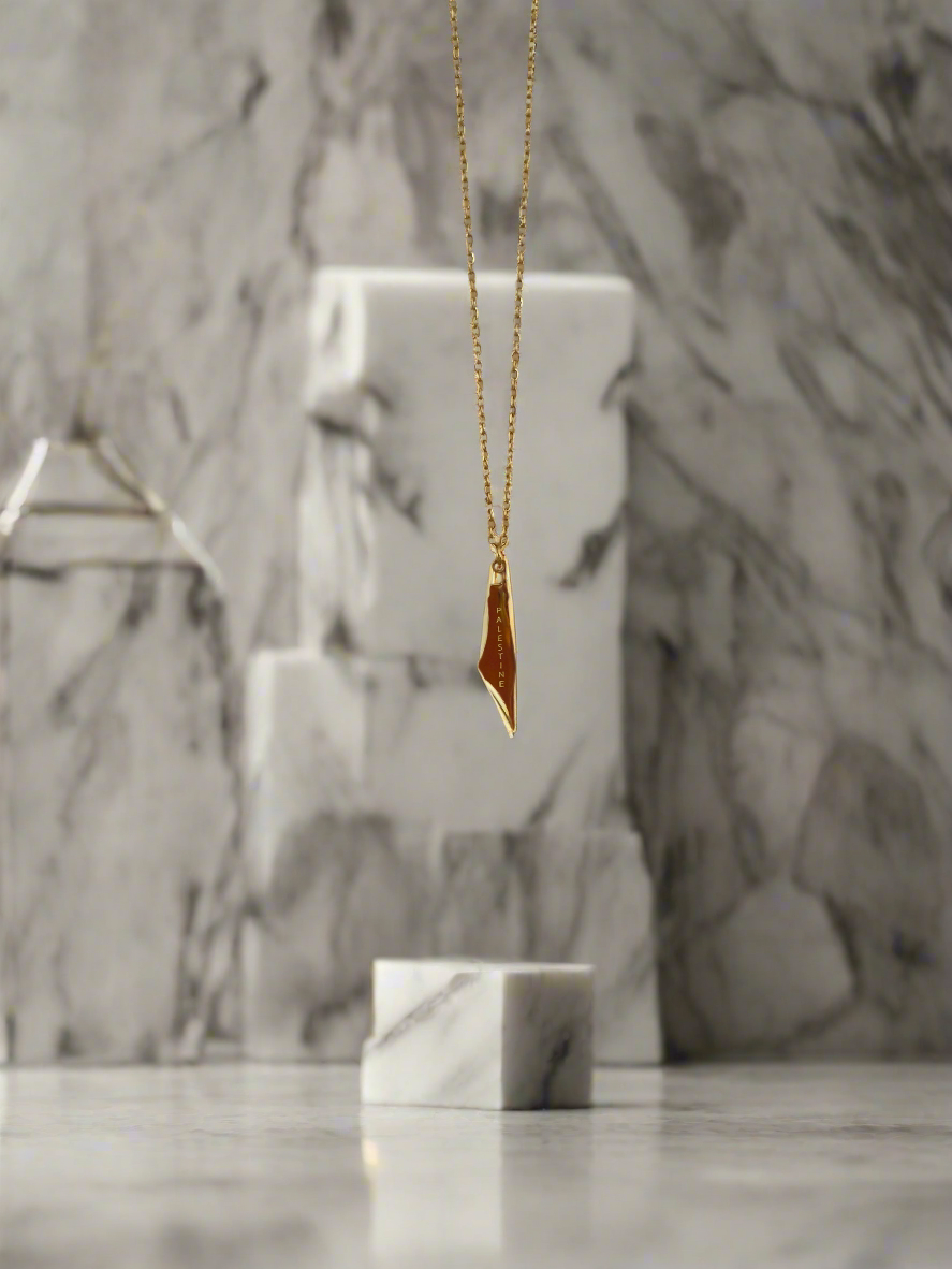Falastin Map Necklace