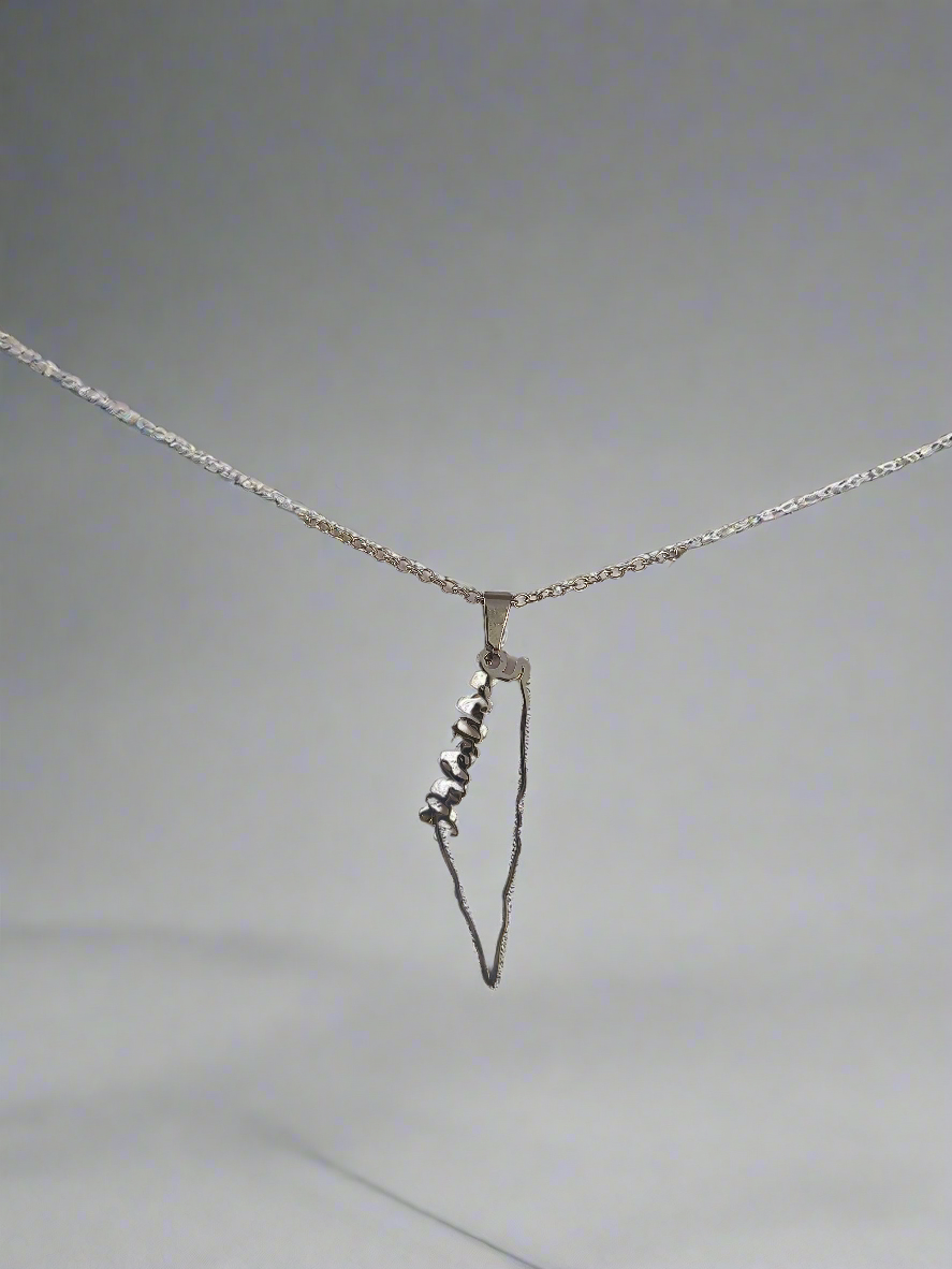 Palestine Map Necklace