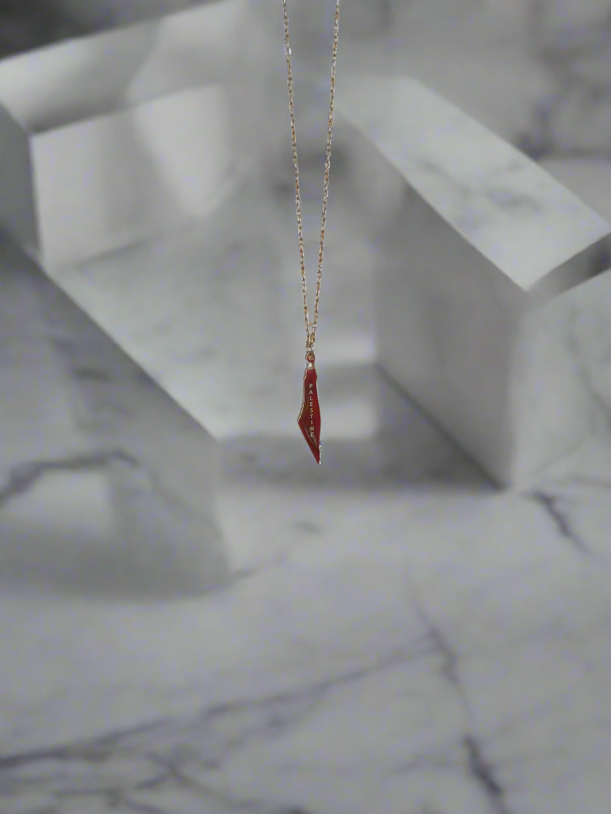 Falastin Map Necklace