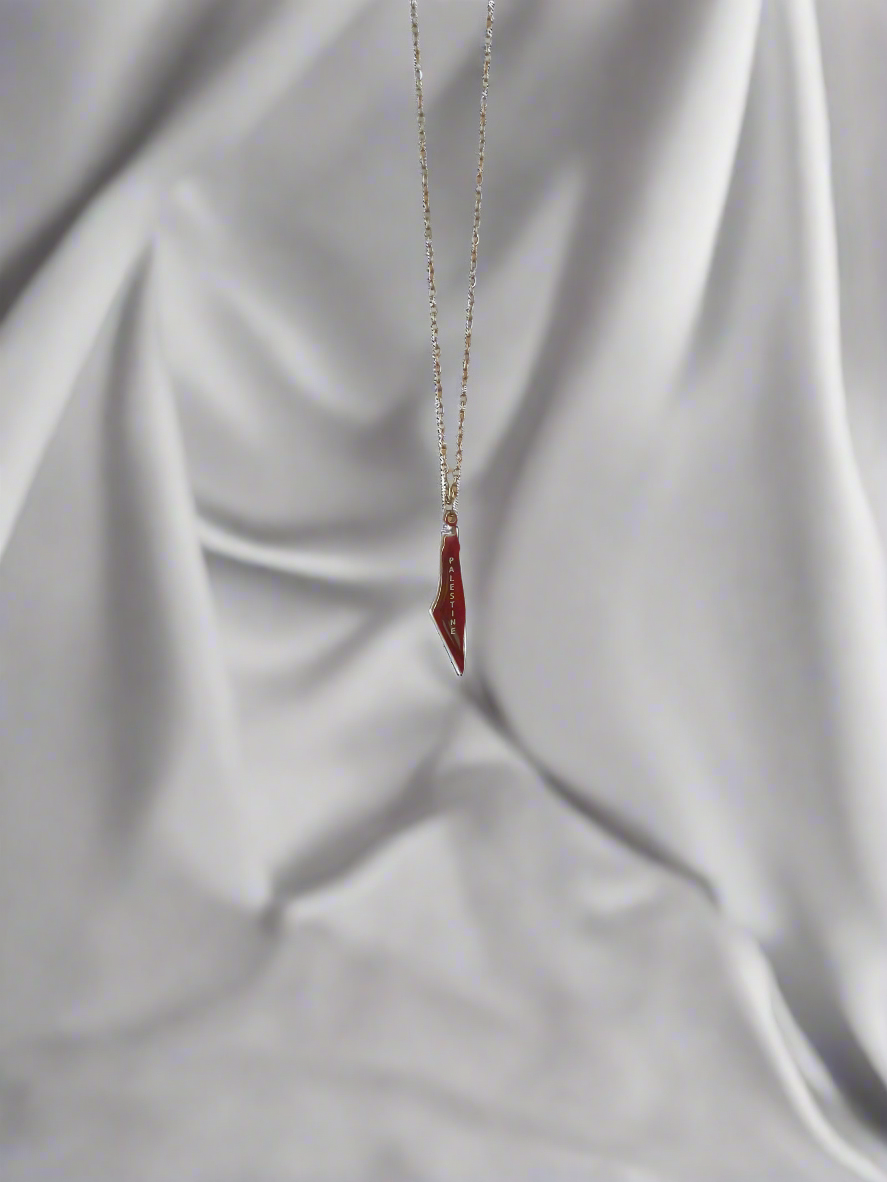 Falastin Map Necklace